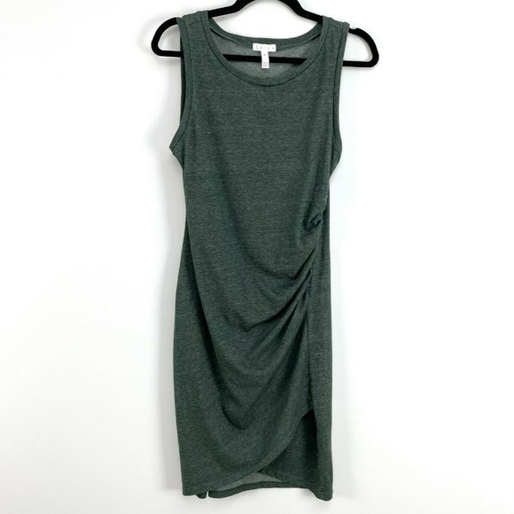 Leith Dresses & Skirts - Leith Sage Green Sleeveless Ruched Bodycon Tank Dress  Size M